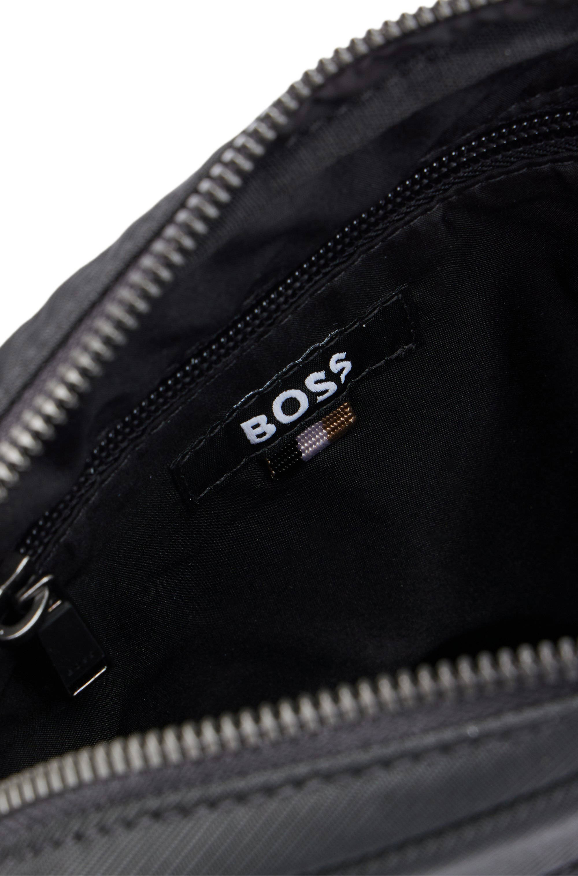BOSS schoudertas met logo zwart