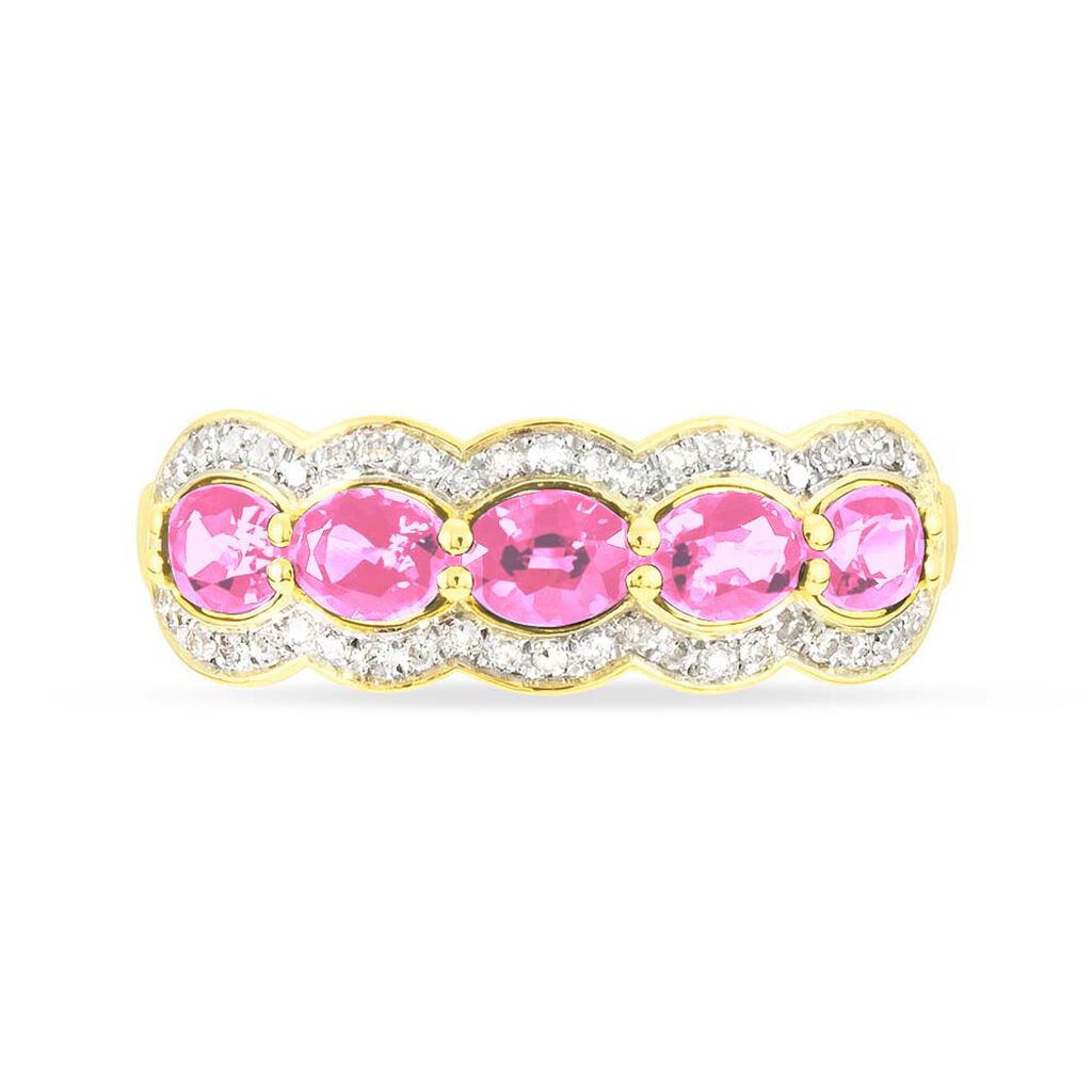 Bague Margaux Or Jaune Tourmaline Et Diamant