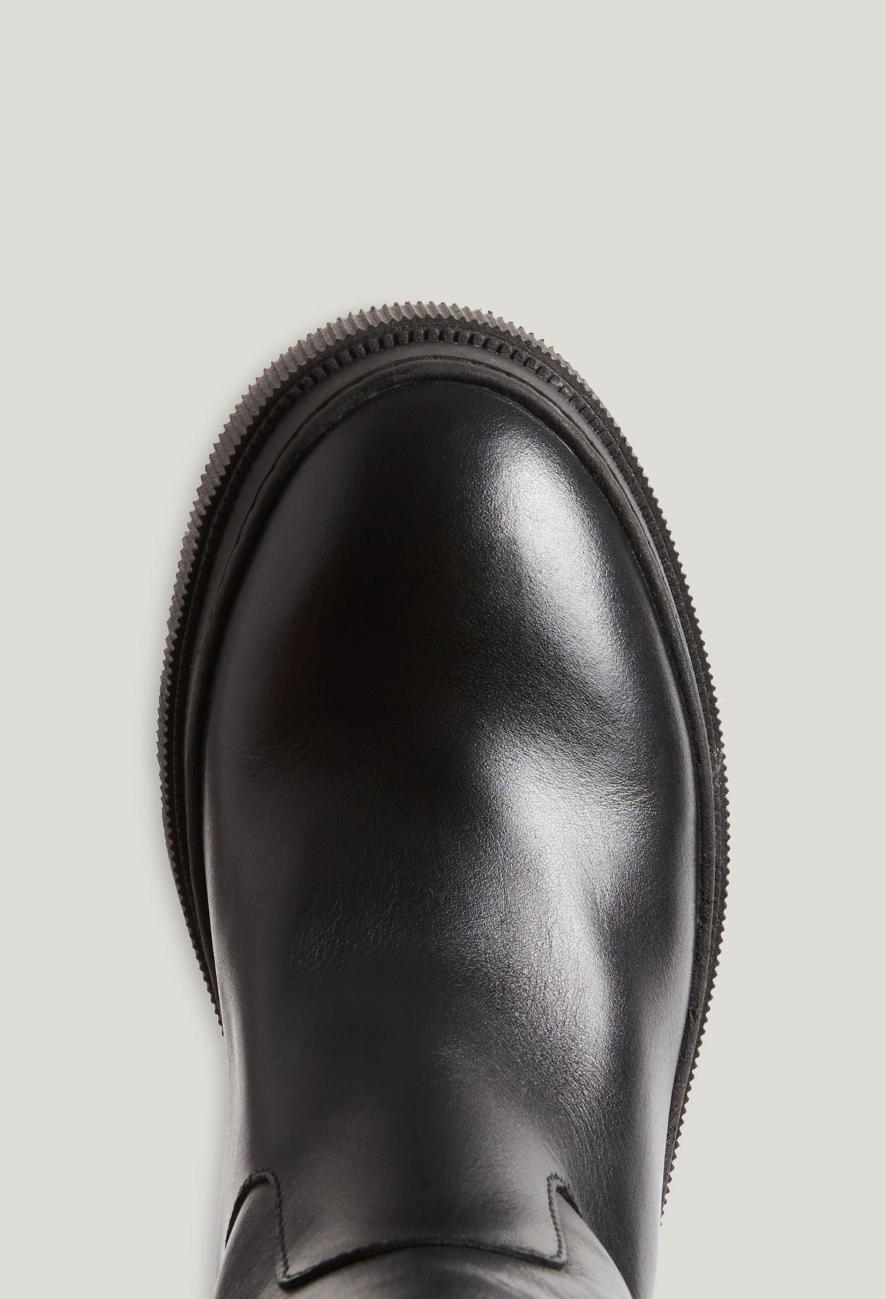 Bottes cuir lisse noires