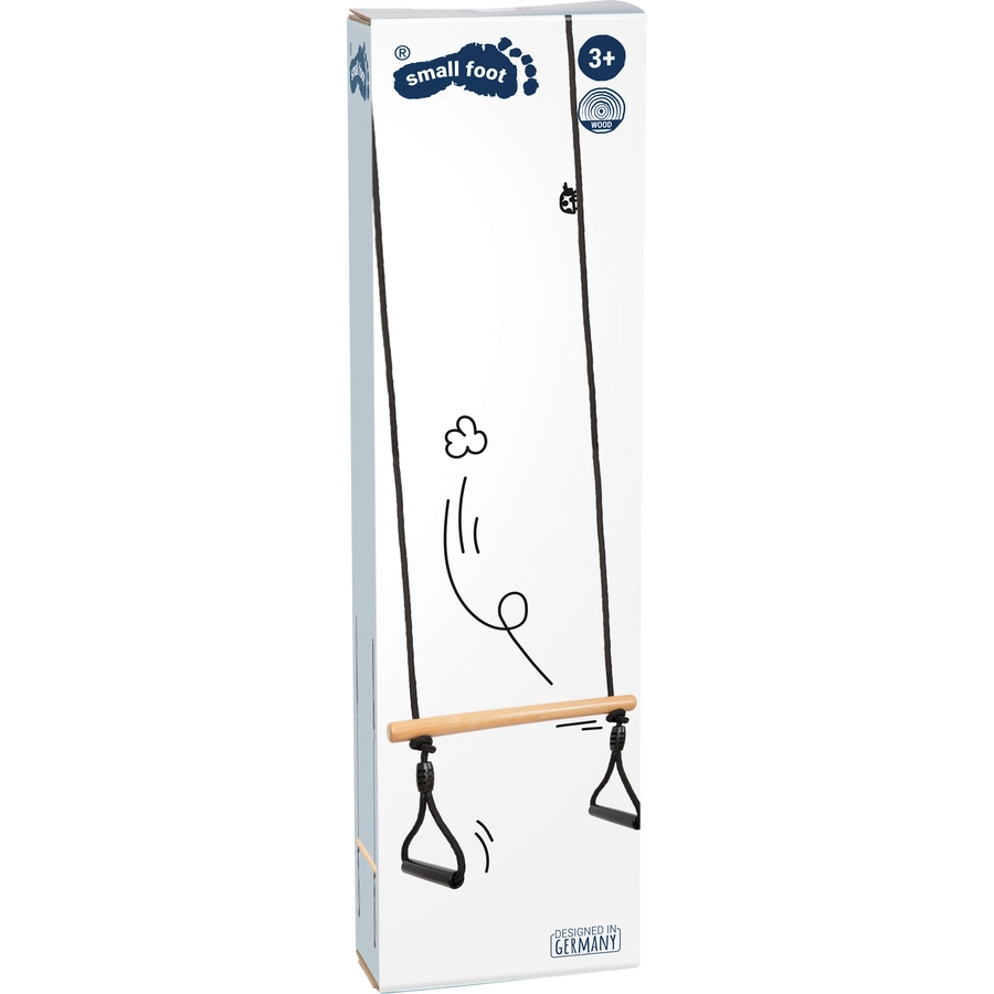 small foot® Trapezschaukel mit Turnringen Black Line