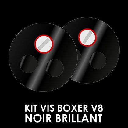 Kit Visserie ROOF BOXER V8 - Noir