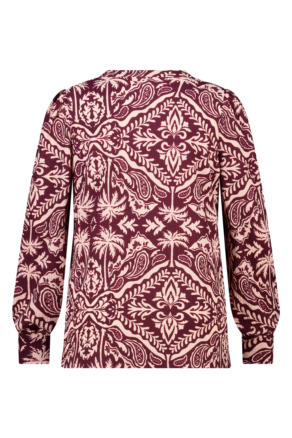 Top met sierlijke print Multi Pink-Rood