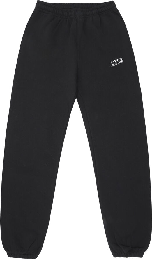 7 Days Active Organic Fitted Sweatpants 001 black