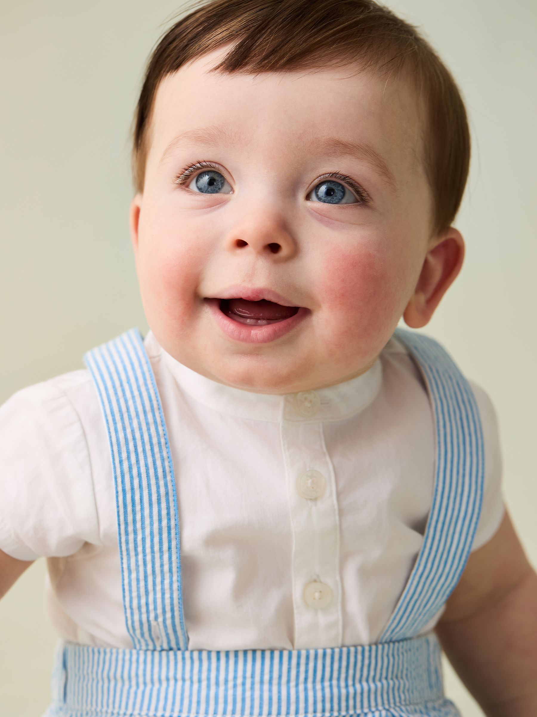JoJo Maman Bébé 2 Piece Grandad Shirt & Shorts Set