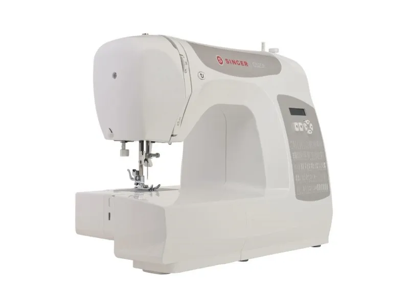 Singer C5205GR - Symaskine - 80 søm - 6 et-trins knaphuller - LCD display - grå