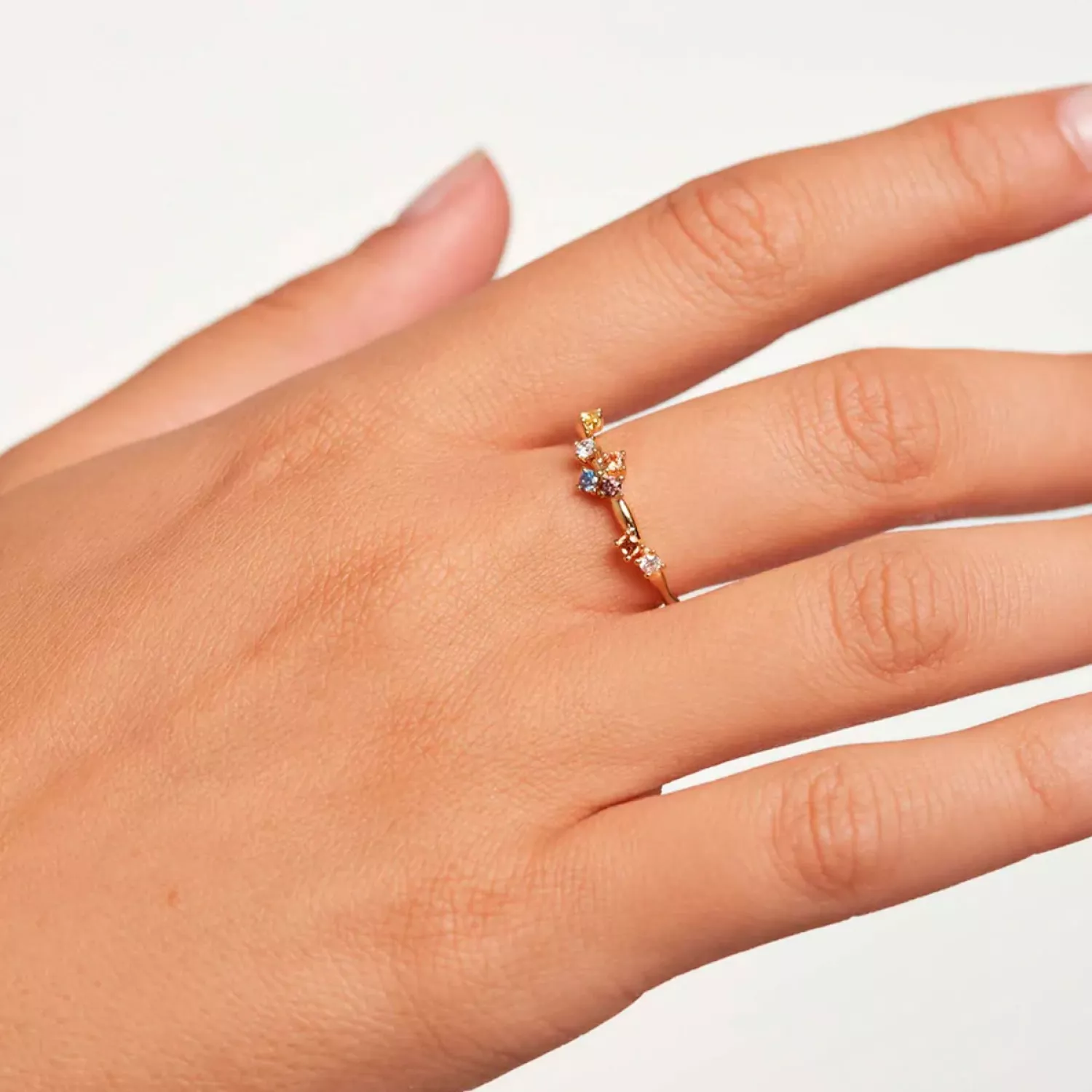 PDPAOLA Five Ring 18 kt. Forgyldt Sølv AN01-210