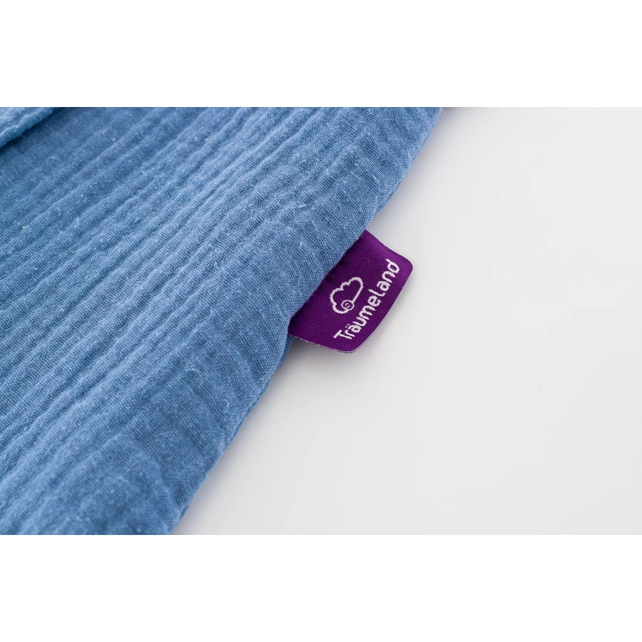 Träumeland Sommerschlafsack LIEBMICH Musselin hellblau