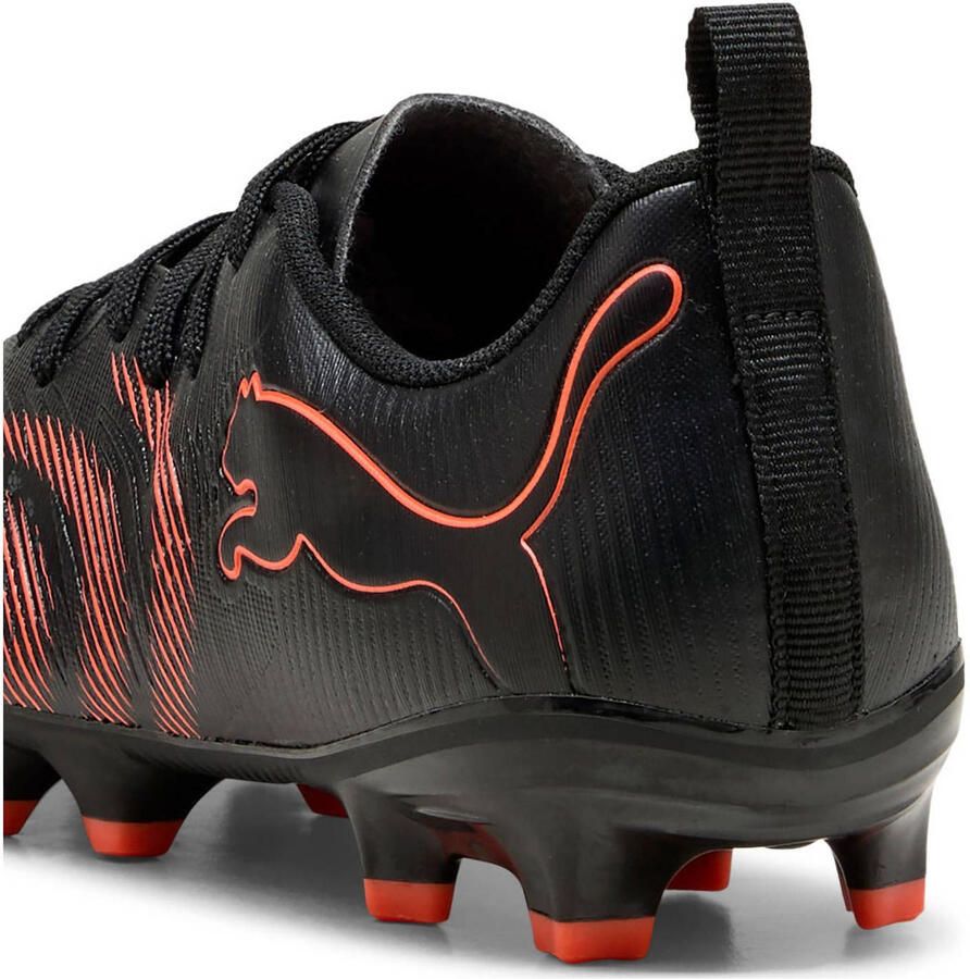 PUMA Teen FUTURE 9 PLAY IT JR Zaalvoetbalschoenen 108723 02 Black Glowing red Gray