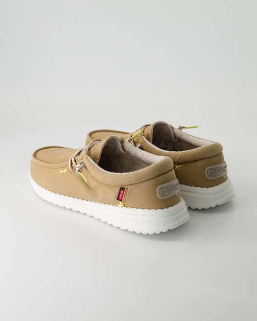 Fusion Jack stone washed canvas Slipper in Braun