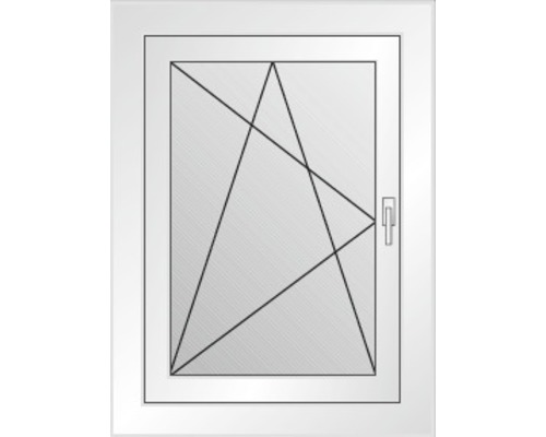 ARON Basic enkel glas kunststof raam, wit, 1100x900 mm, DIN links