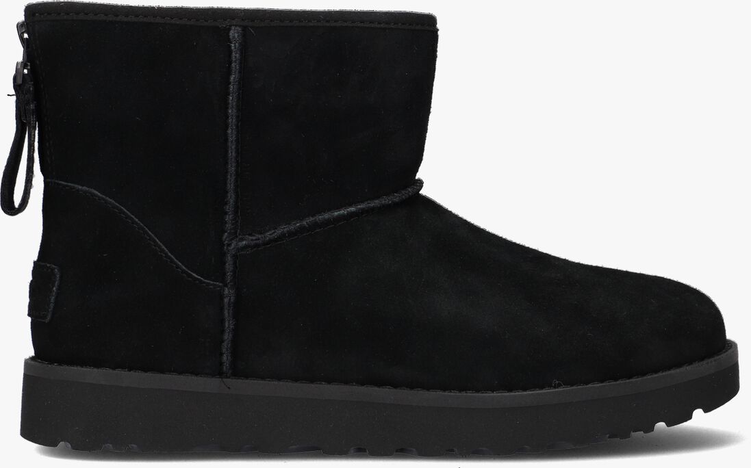UGG zwarte ugg vachtlaarzen w classic mini logo zip
