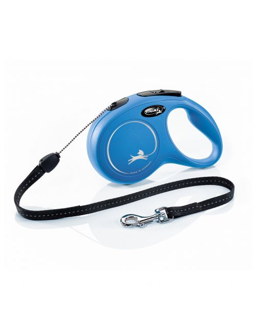 Flexi Rollijn Classic Koord S Blauw - Hondenriem