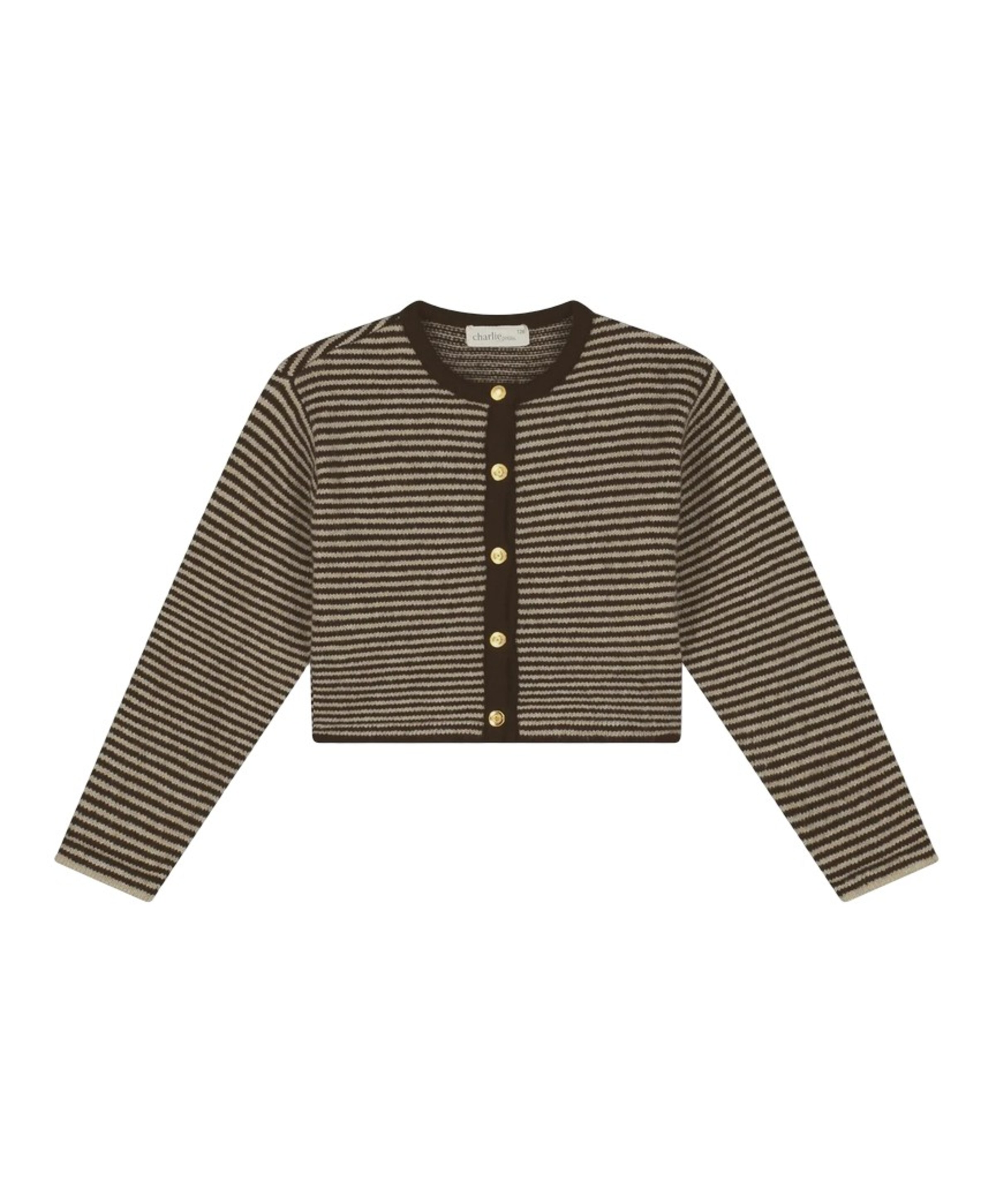Charlie Petite Meisjes vest bruin