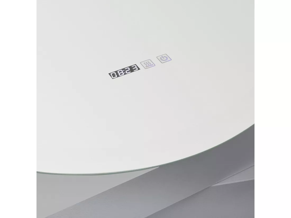Miroir Salle de Bain avec Éclairage LED Anti-buée Volpe Ø45cm Sélectionnable (chaud-neutre-froid)