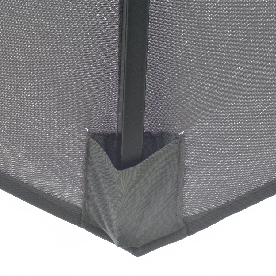 Outsunny Sonnenschirm mit 3-stufigem Dach grau