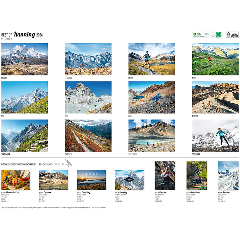 TMMS-Verlag Best of Running 2024 Kalender