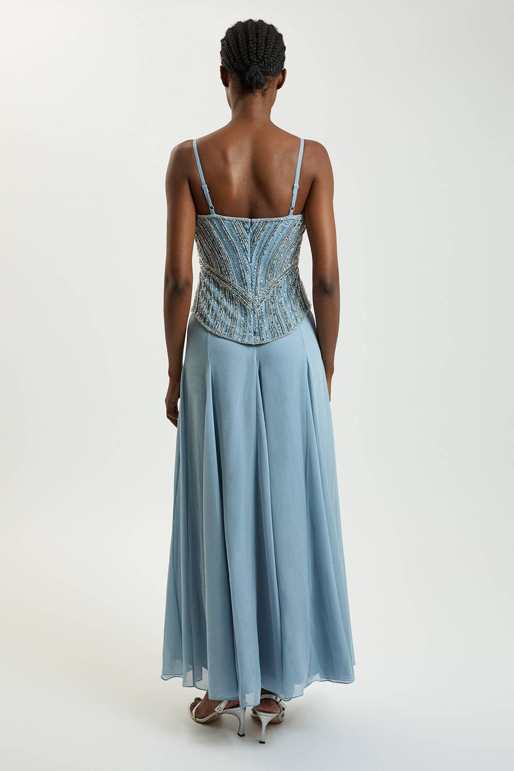 KarenMillen Robe Maxi Corset À Cristaux Petite