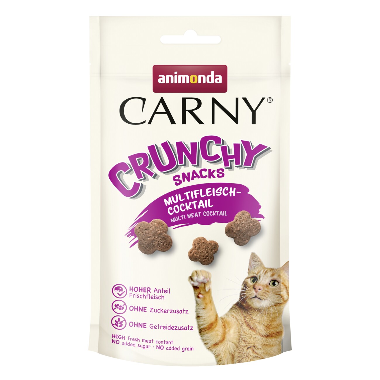 animonda Carny crunchy Snacks Multifleisch Cocktail 10x50 g