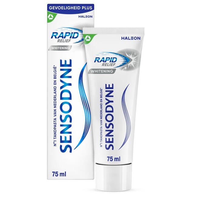 Sensodyne Rapid Relief Whitening tandpasta voor gevoelige tanden 75 ml