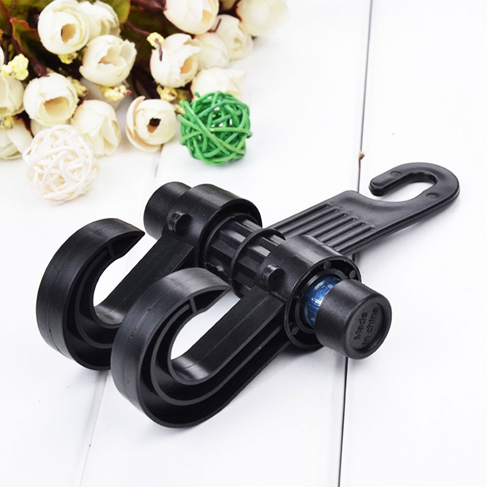 (2er Set) Universal Auto Kopfstütze Haken Organizer Tasche Gepäckhalterung - Schwarz