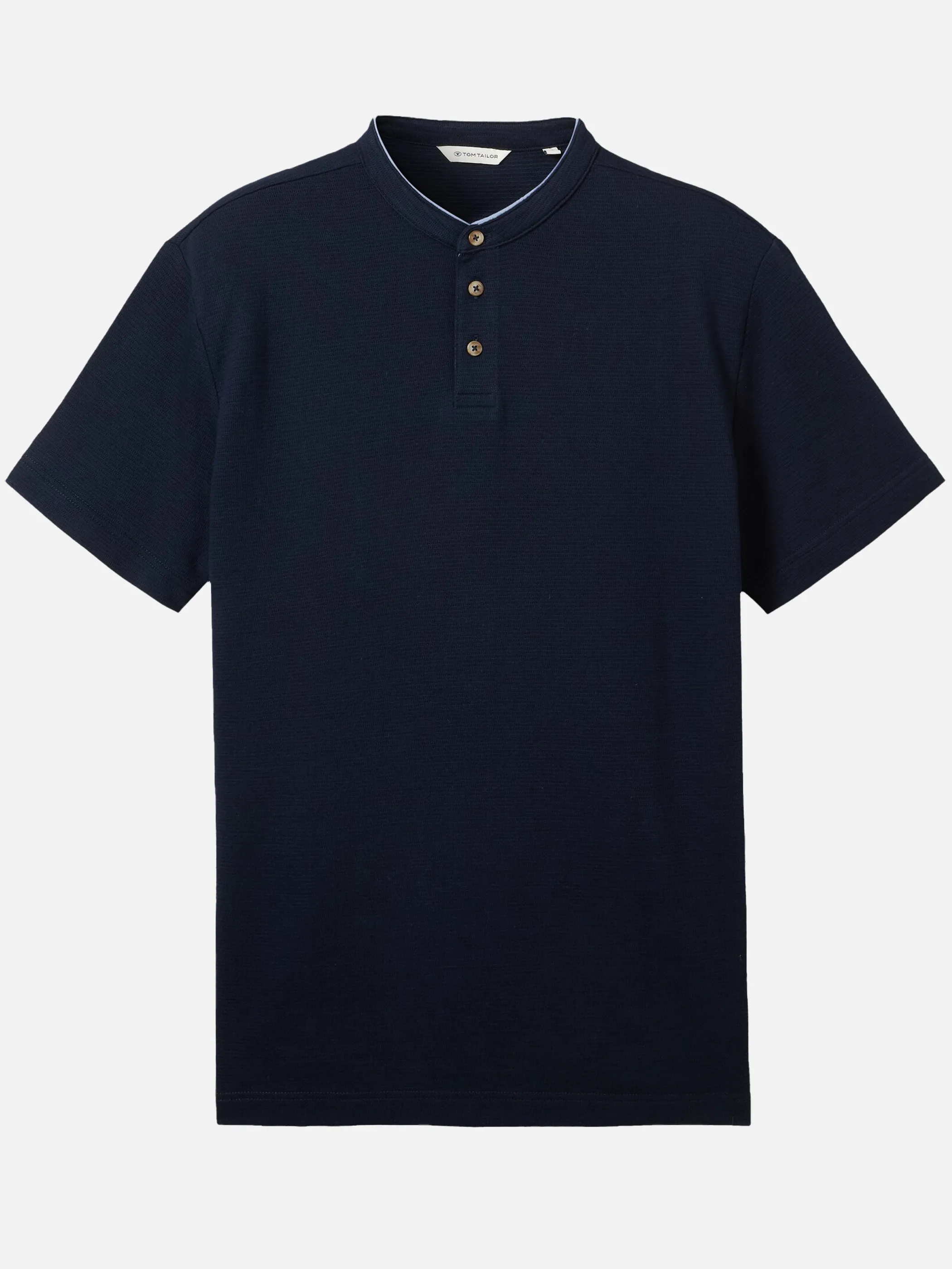 Herren Poloshirt mit kurzem Stehkragen