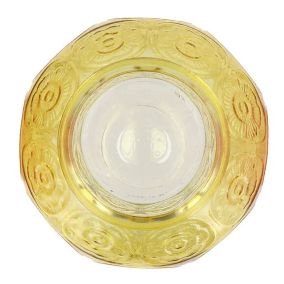 DK Design boeket vaas Circle - glas - geel - 15 x 25 cm