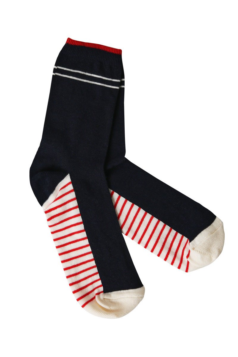 Chaussettes rayées - coton