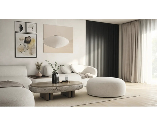Fjordwall akoestisch paneel linoleum zwart 2400 x 600 x 20 mm