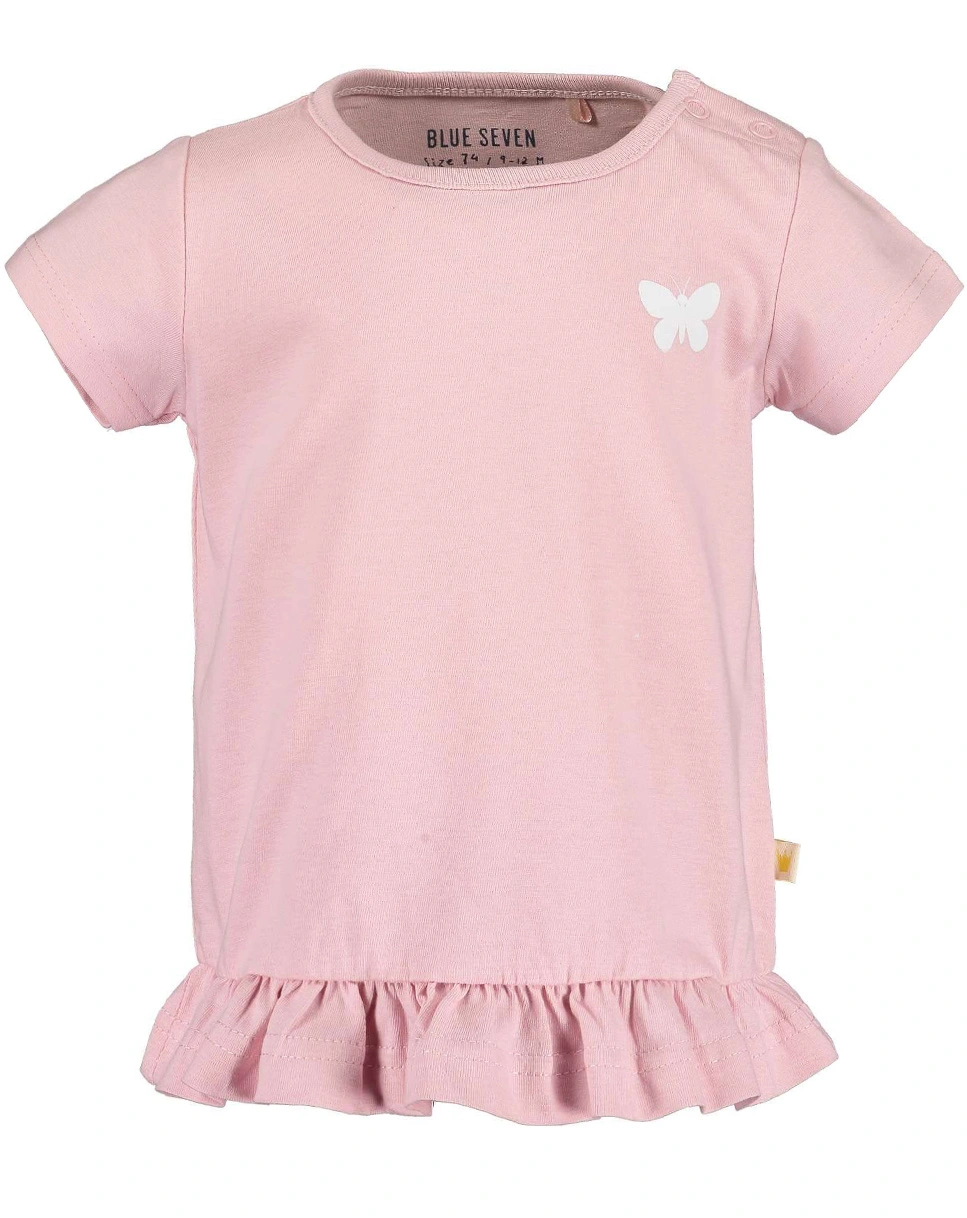 T-Shirt MINI mit Schößchen in rosa