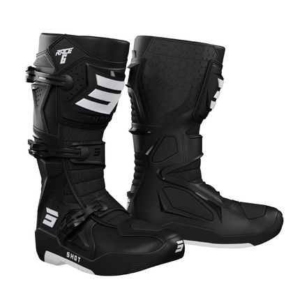 Bottes cross Shot RACE 6 - BLACK 2023 - Noir