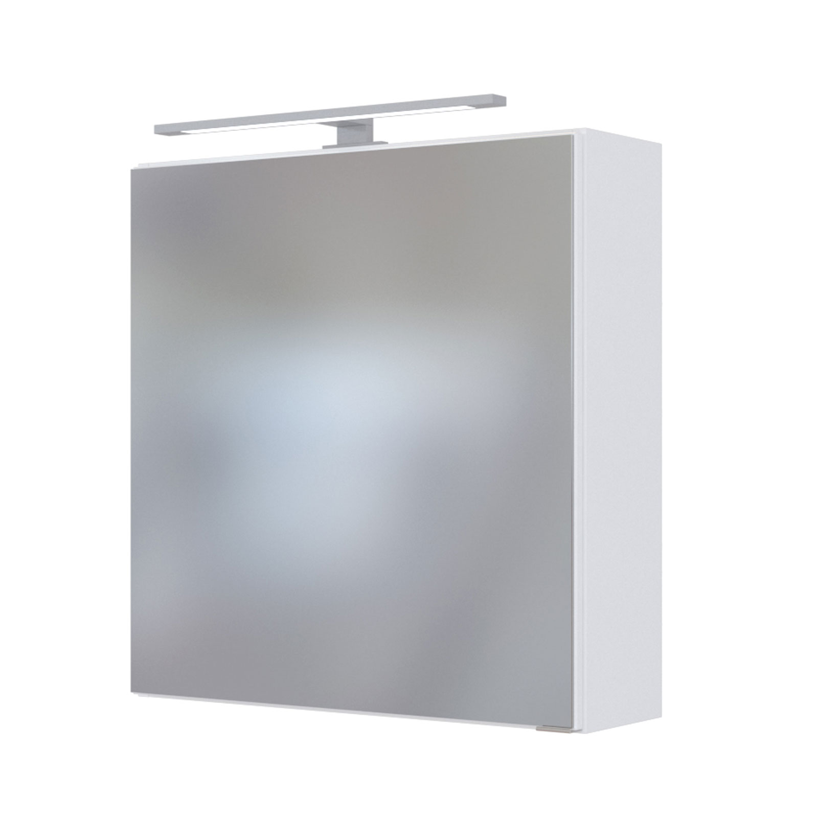 3-teiliges Badmöbel-SetDAVOS - weiß - 90 cm breit - Becken links