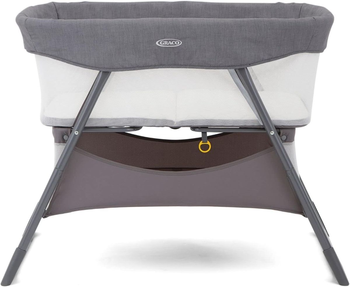 Side-by-Side Bedside Bassinet/Crib Keeping Baby Close to You, Folds Down Small