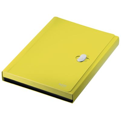 Leitz Recycle - Trieur à soufflet - 5 positions - A4 - pour 250 feuilles - à onglets - jaune
