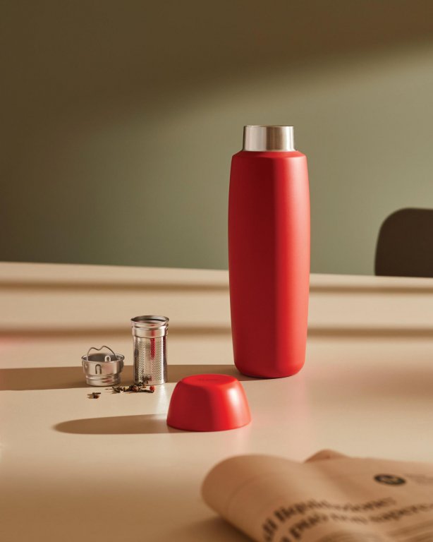 Alessi Food à porter thermosfles grijs