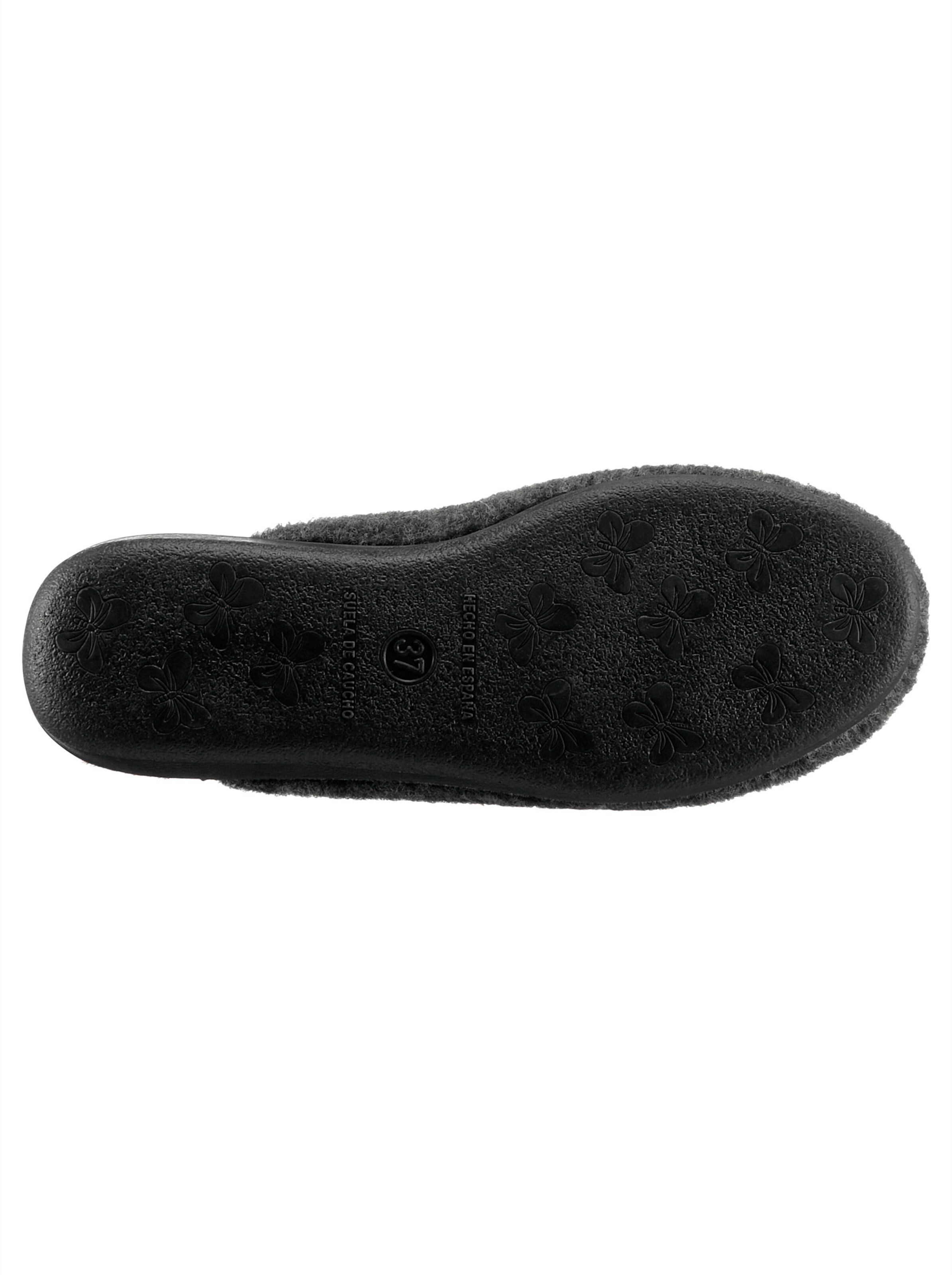 Pantoffel in grau