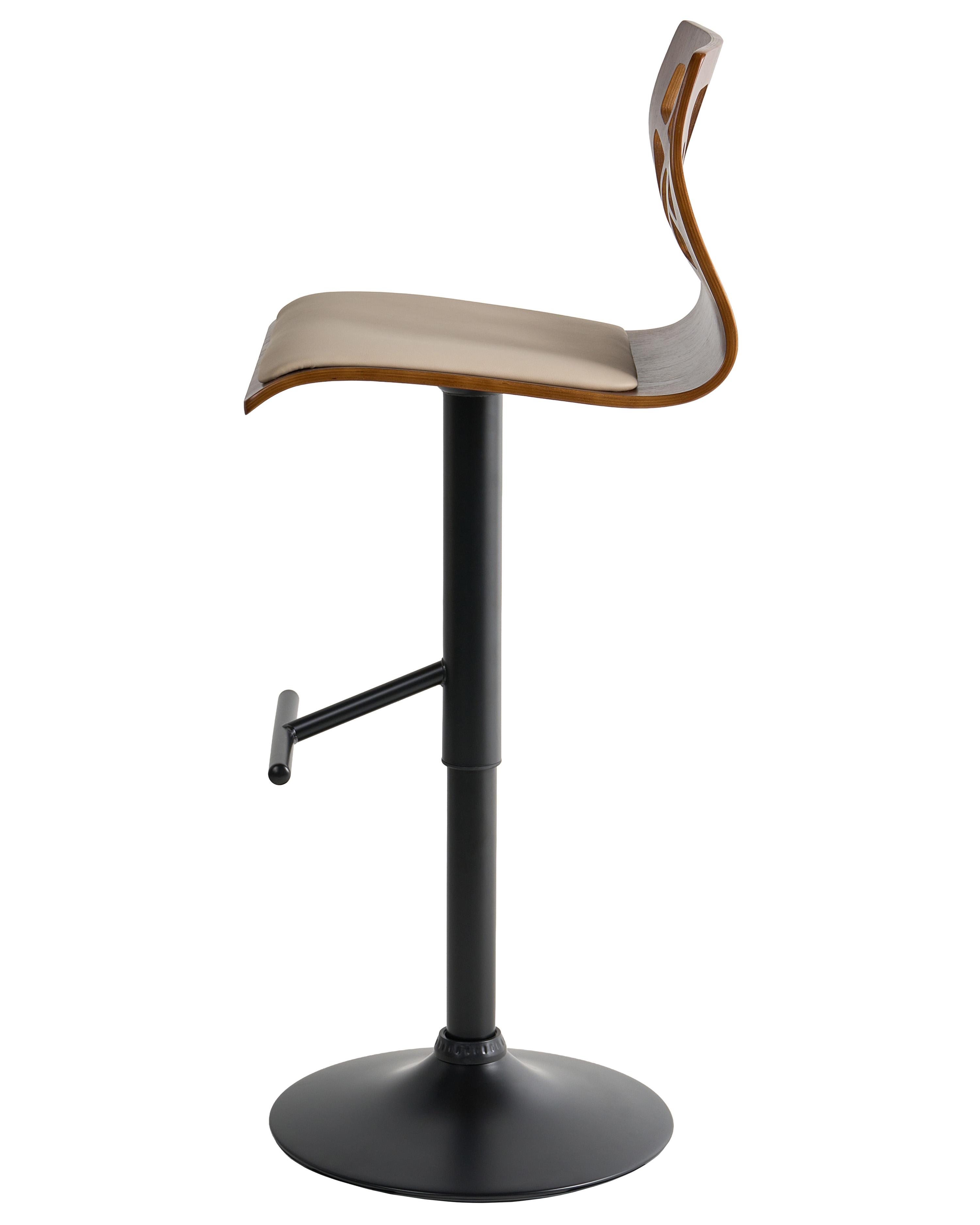 Set van 2 barstoelen PETERSBURG Kunstleer Zwart/beige