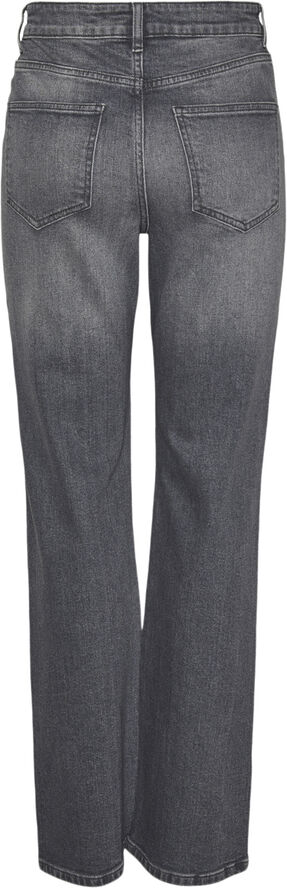 Pieces PCSIFFI HW RHINESTONE JEANS Grey denim/rhinestone