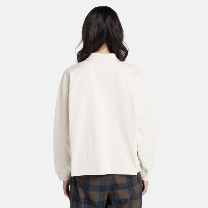 Moletom Polo Feminino Branco