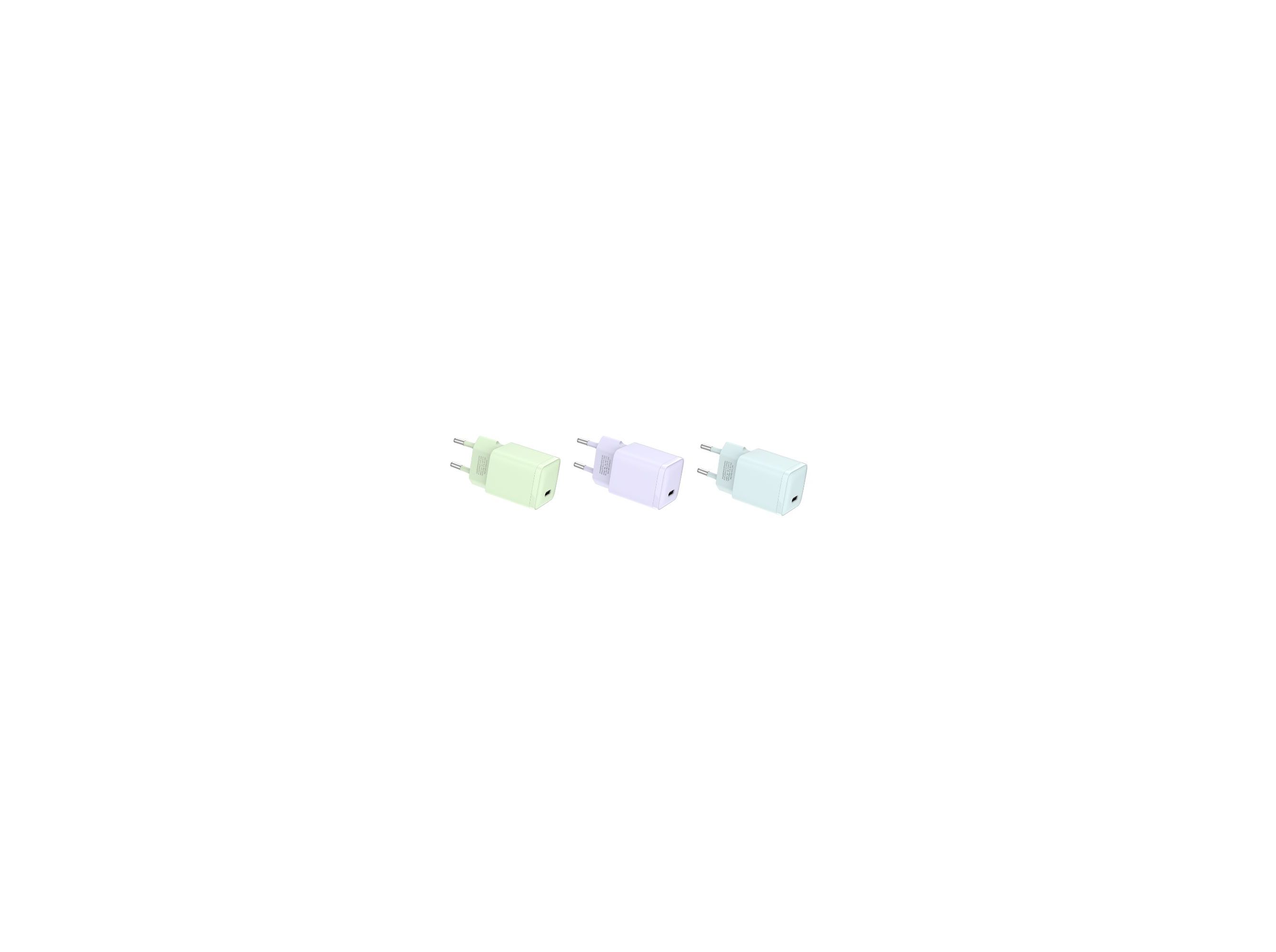 CARREGADOR USBC QILIVE 600172269 20W LIGHT GREEN
