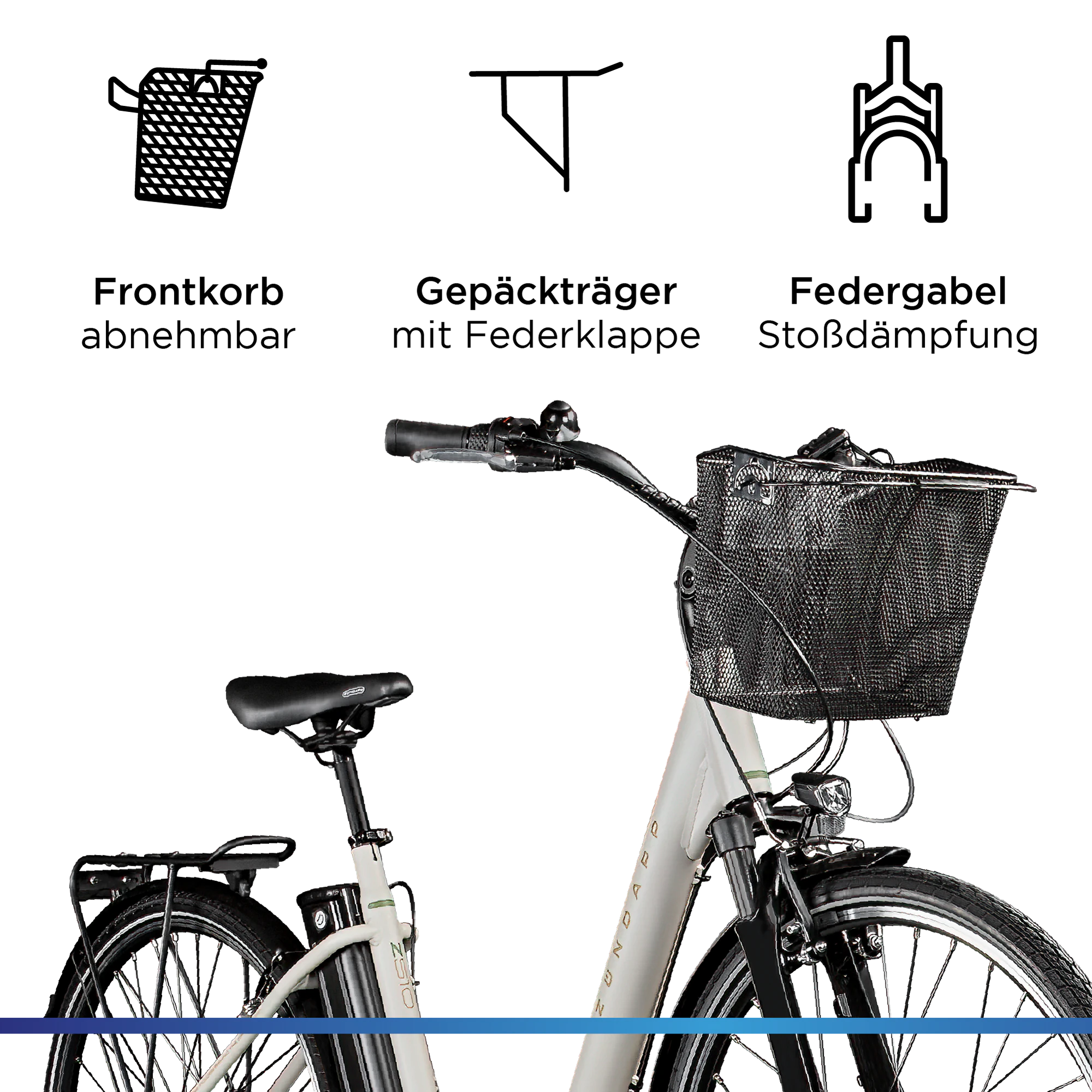 Zündapp Z510 E Bike 28 Zoll Damenfahrrad ab 155 cm mit 3 Gang Nabenschaltung und Rücktrittbremse
