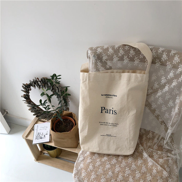 Milha - Canvas draagtas met letters