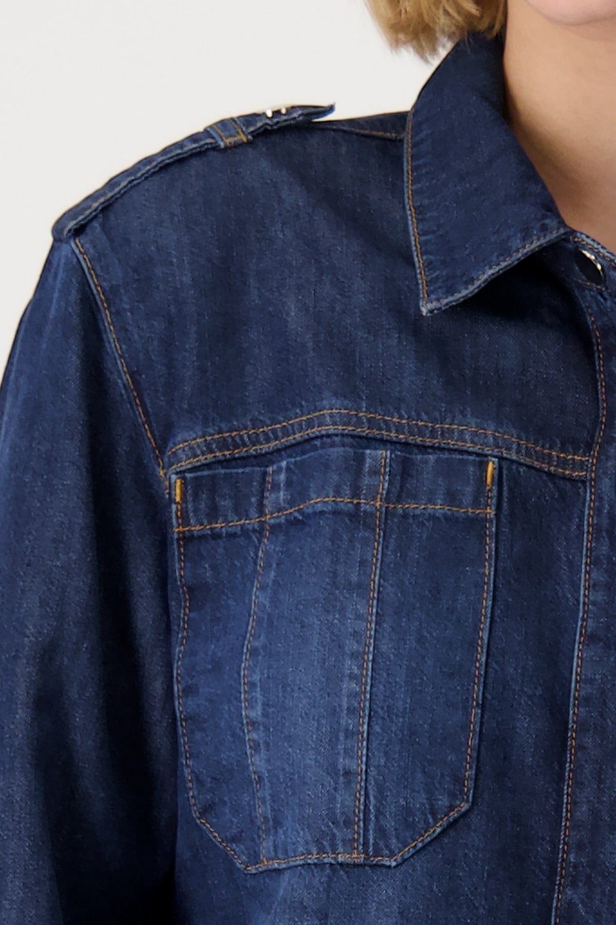Monari Jeansblazer , mit aufgesetzten Taschen