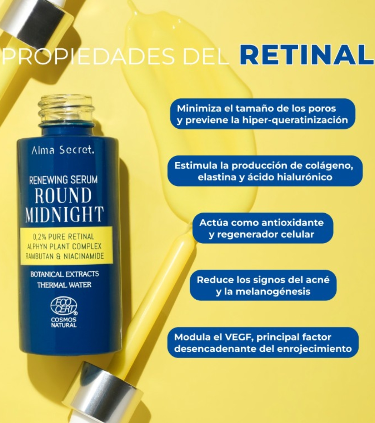 Alma Secret - Soro Retinal Puro Round Midnight 0,2%