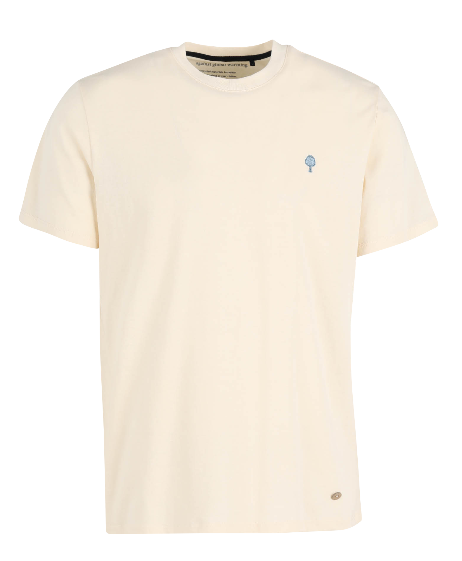 ARCY - Tee-shirt regular-fit brodé en coton mélangé | Beige