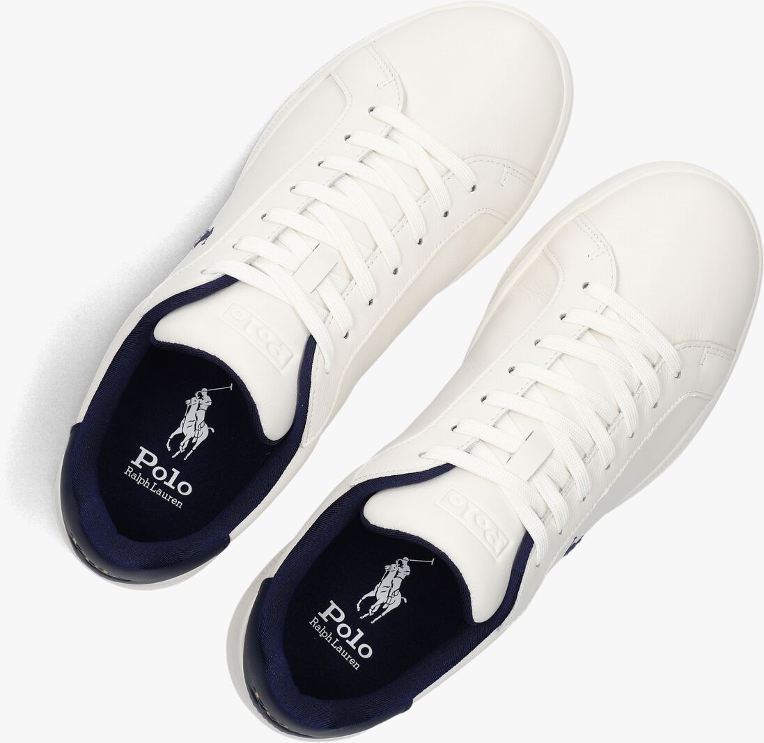 witte polo ralph lauren lage sneakers heritage court ii