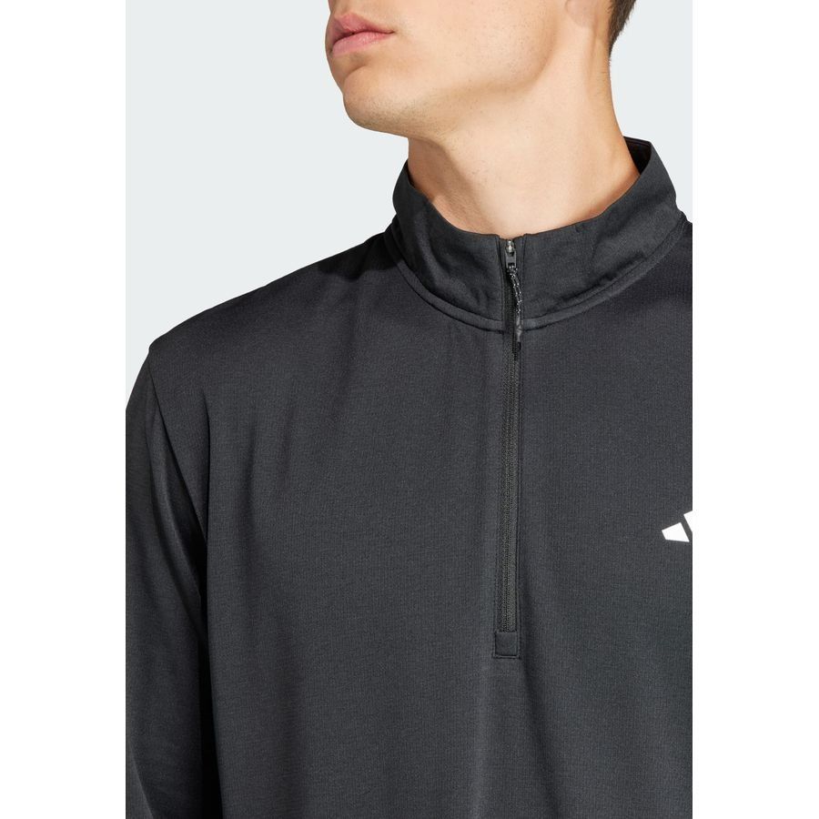 Adidas T-shirt de training à manches longues et zip 1/4 Train Essentials