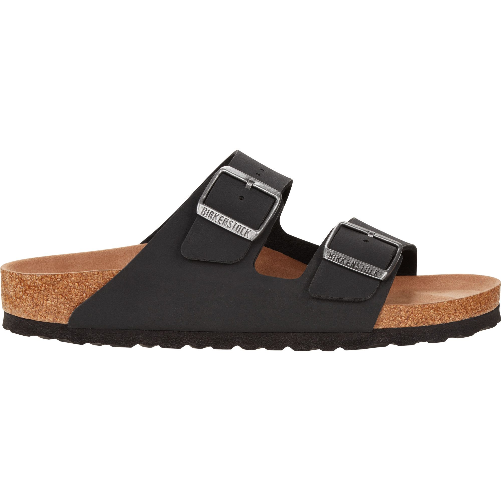 Birkenstock Arizona Vegan Birko-Flor® Nubuck Sandalen schwarz