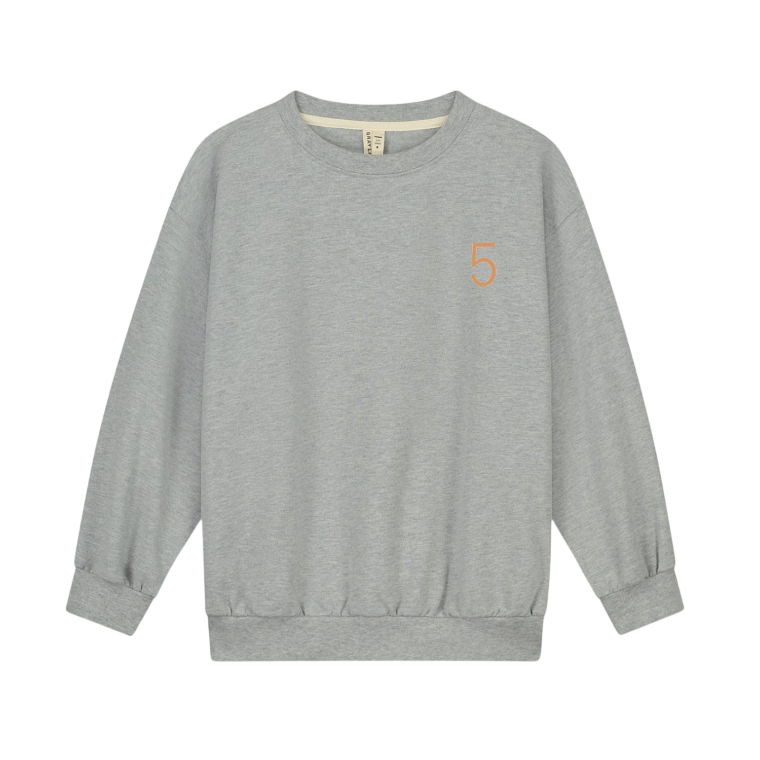 Birthday Sweatshirt 5 Grey Melange Melon