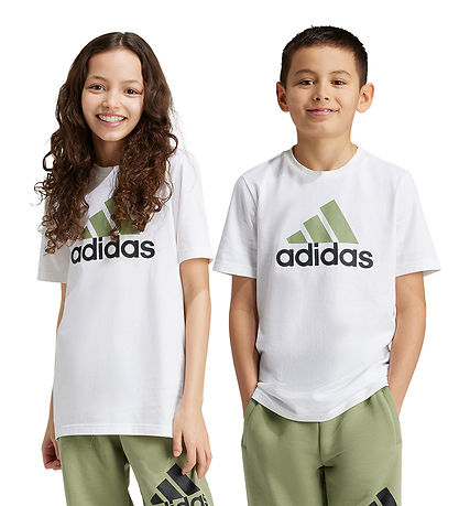 adidas Performance T-shirt - U BL 2 - Hvid/ Grøn