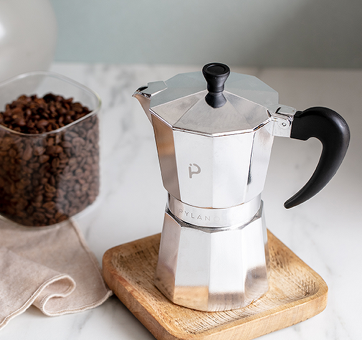 Cafetière italienne - Duna - 9 tasses / 45 cl + offre cadeau - PYLANO